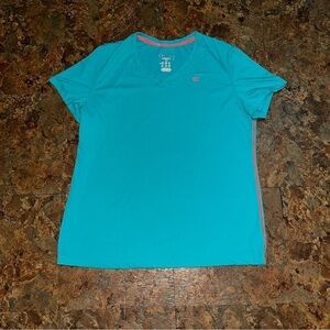 Champion Women’s Powertrain Vapor Athletic Shirt Size 2 XL Short Sleeve V Neck
